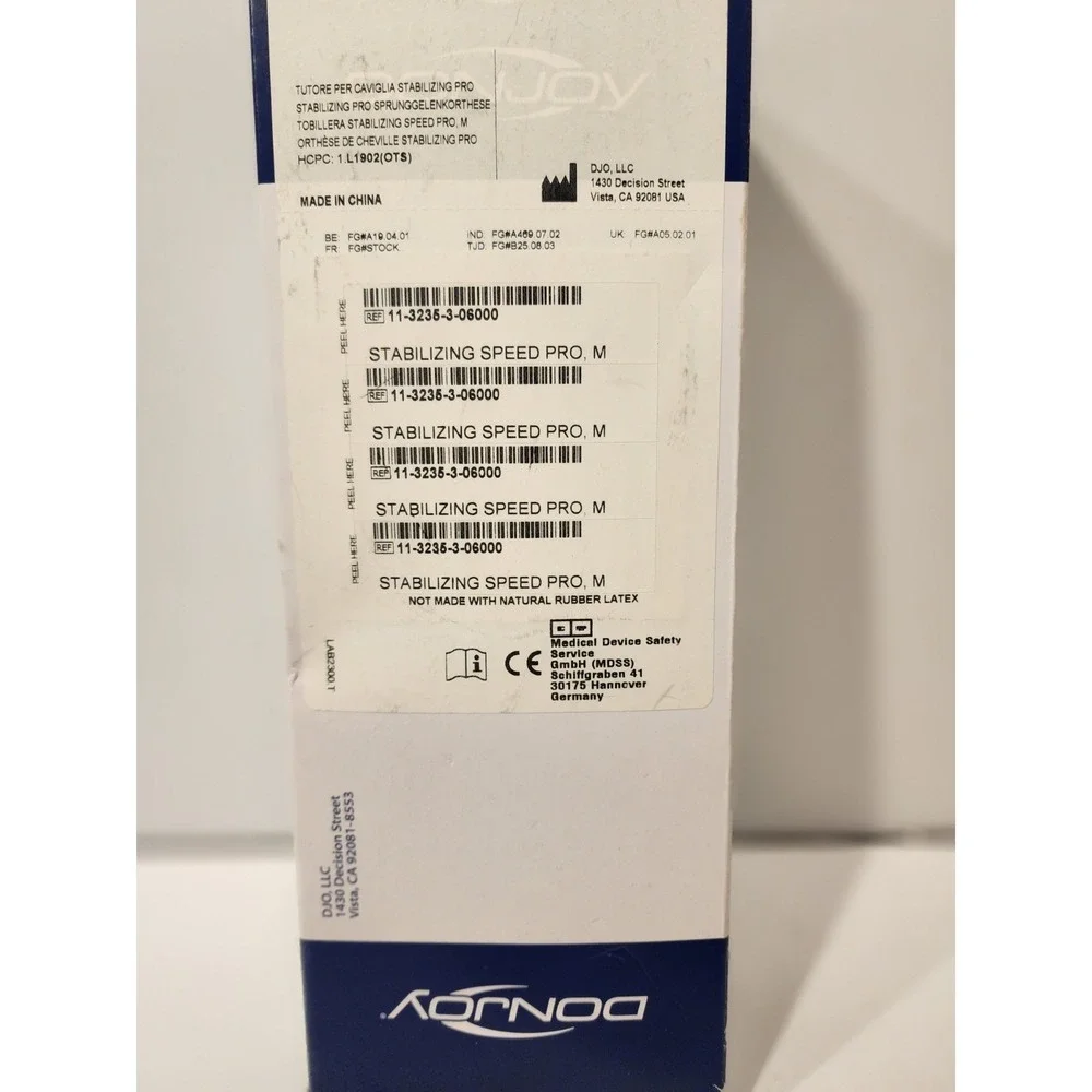 Donjoy  Stabilizing Pro ankle brace Black  - Medium - New